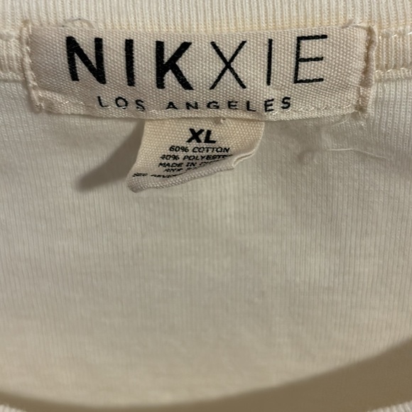 Nikxie Los Angeles Mystical Cosmos Long Sleeve Crop Tee shirt All-seeing eye XL - Picture 4 of 5